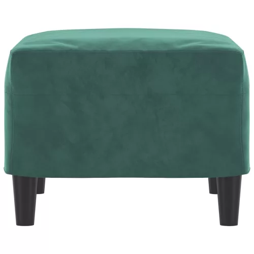  sötétzöld bársony lábzsámoly 60 x 50 x 41 cm