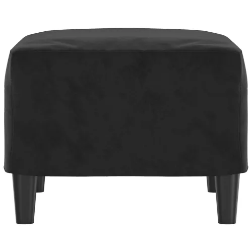  fekete bársony lábzsámoly 60 x 50 x 41 cm