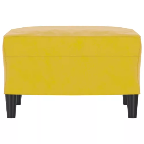  sárga bársony lábzsámoly 60 x 50 x 41 cm