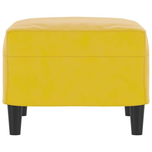  sárga bársony lábzsámoly 60 x 50 x 41 cm