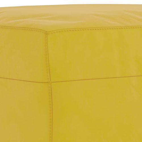  sárga bársony lábzsámoly 60 x 50 x 41 cm