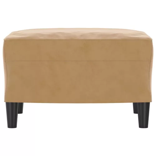  barna bársony lábzsámoly 60 x 50 x 41 cm