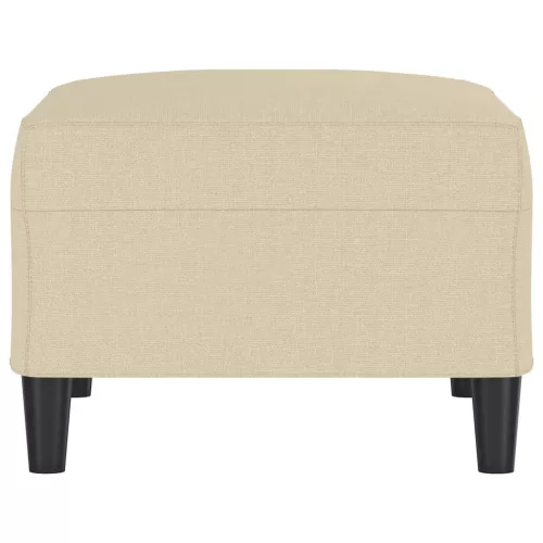  krémszínű szövet lábzsámoly 70x55x41 cm