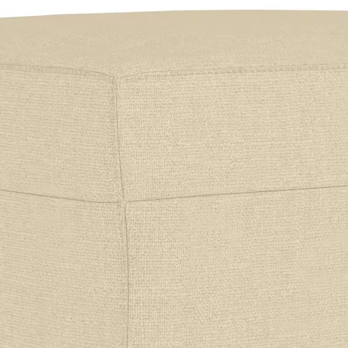  krémszínű szövet lábzsámoly 70x55x41 cm