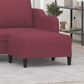  bordó szövet lábzsámoly 70x55x41 cm