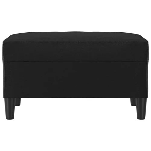  fekete műbőr lábzsámoly 70x55x41 cm