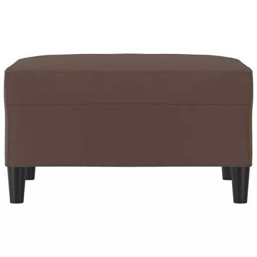  barna műbőr lábzsámoly 70x55x41 cm