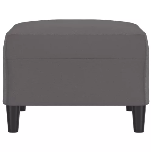  szürke műbőr lábzsámoly 70x55x41 cm