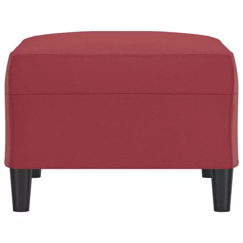  bordó műbőr lábzsámoly 70x55x41 cm