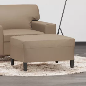  kávészínű műbőr lábzsámoly 70x55x41 cm