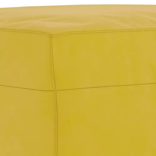  sárga bársony lábzsámoly 70x55x41 cm