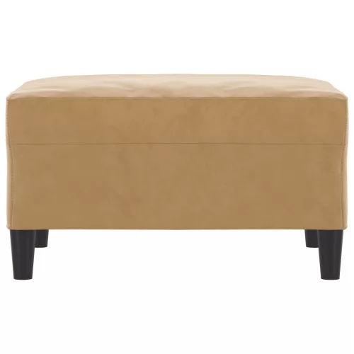  barna bársony lábzsámoly 70 x 55 x 41 cm