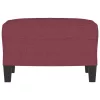  bordó szövet lábzsámoly 60 x 50 x 41 cm