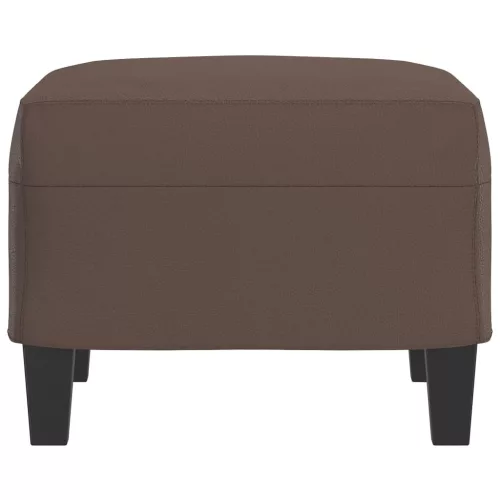  barna műbőr lábzsámoly 60 x 50 x 41 cm