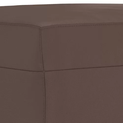  barna műbőr lábzsámoly 60 x 50 x 41 cm