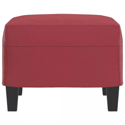  bordó műbőr lábzsámoly 60 x 50 x 41 cm