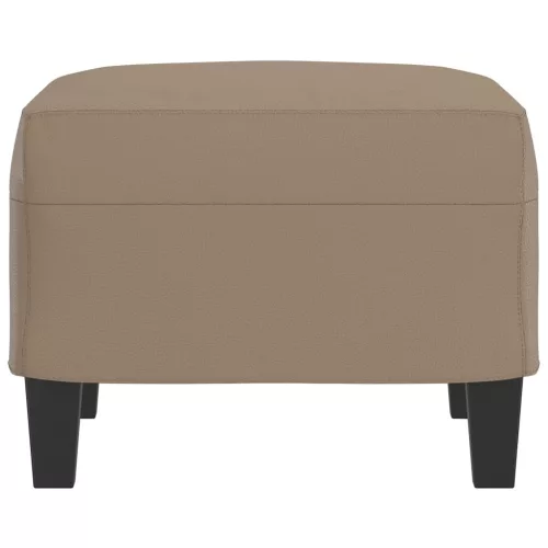  kávészínű műbőr lábzsámoly 60 x 50 x 41 cm