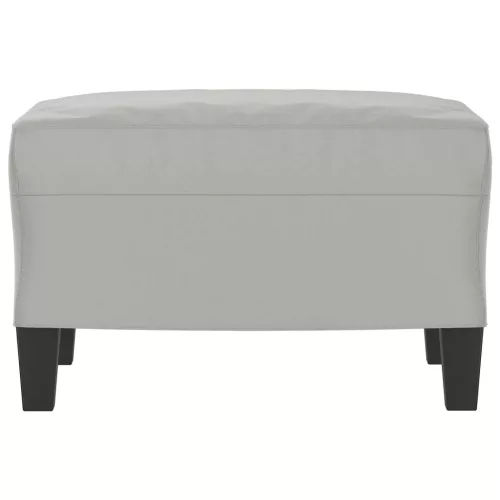  világosszürke mikroszálas szövet lábzsámoly 60 x 50 x 41 cm