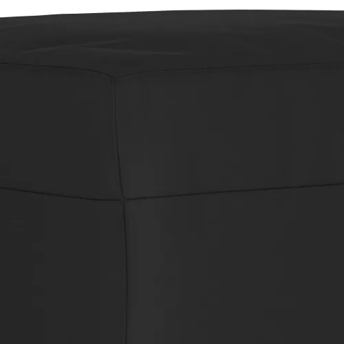  fekete mikroszálas szövet lábzsámoly 60 x 50 x 41 cm