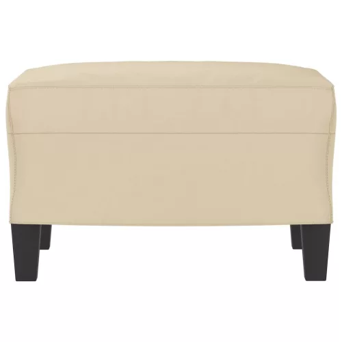  krémszínű mikroszálas szövet lábzsámoly 60 x 50 x 41 cm