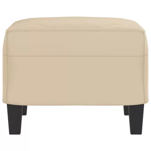  krémszínű mikroszálas szövet lábzsámoly 60 x 50 x 41 cm