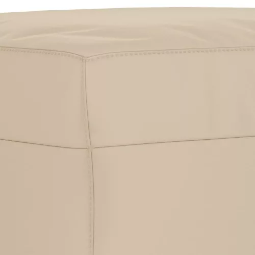  krémszínű mikroszálas szövet lábzsámoly 60 x 50 x 41 cm