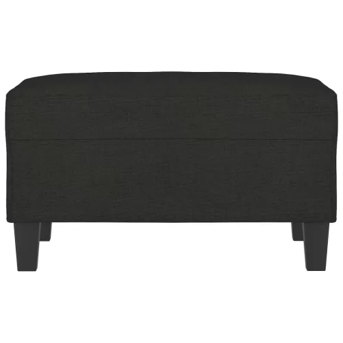  fekete szövet lábzsámoly 70x55x41 cm