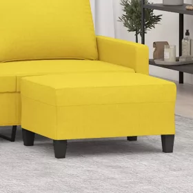  világossárga szövet lábzsámoly 70x55x41 cm