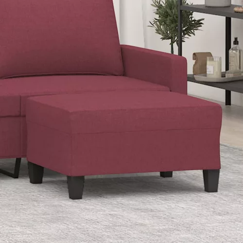  bordó szövet lábzsámoly 70x55x41 cm