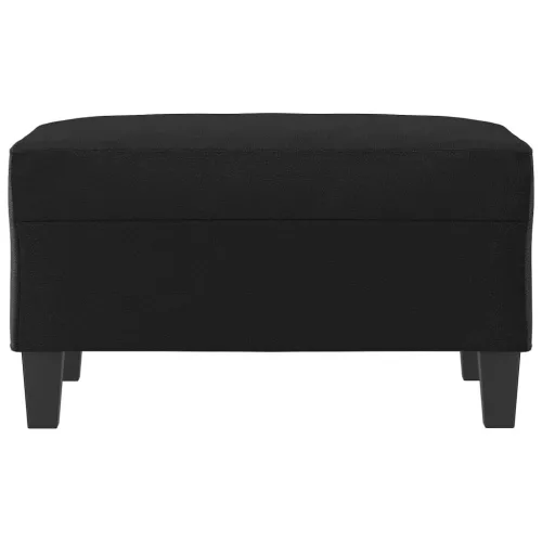  fekete műbőr lábzsámoly 70x55x41 cm