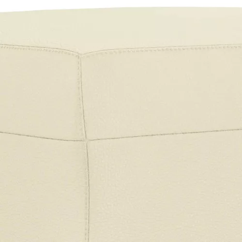  krémszínű műbőr lábzsámoly 70x55x41 cm