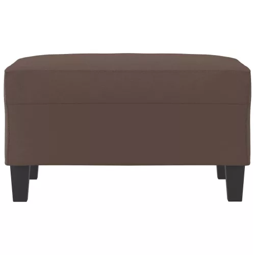  barna műbőr lábzsámoly 70x55x41 cm