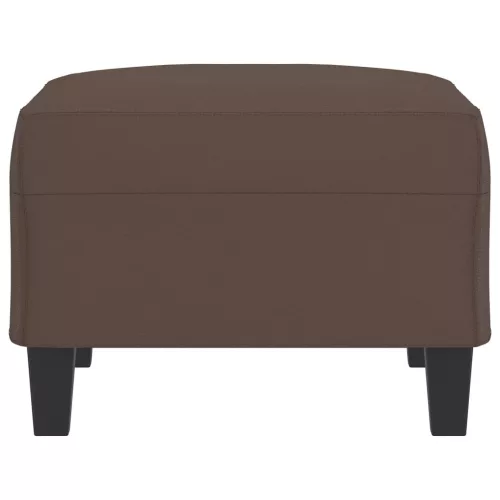  barna műbőr lábzsámoly 70x55x41 cm