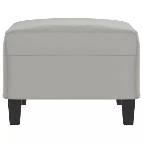  világosszürke mikroszálas szövet lábzsámoly 70 x 55 x 41 cm