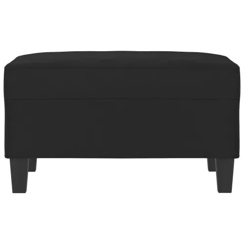  fekete mikroszálas szövet lábzsámoly 70 x 55 x 41 cm