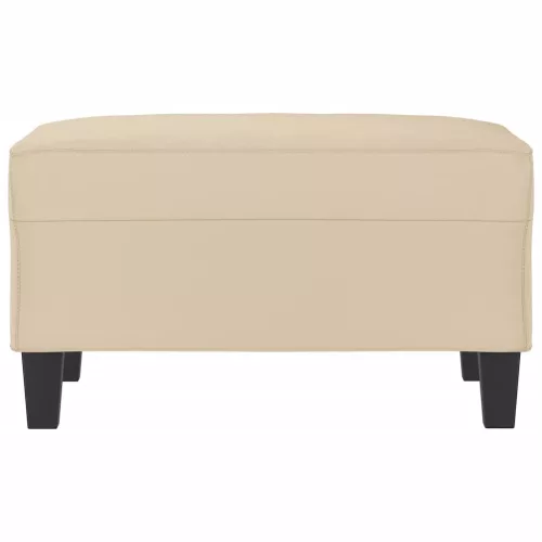  krémszínű mikroszálas szövet lábzsámoly 70 x 55 x 41 cm