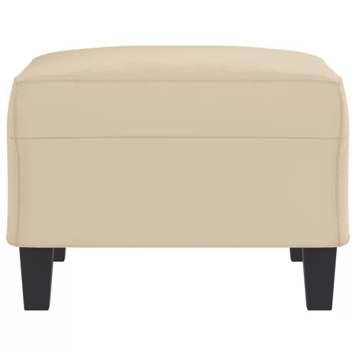  krémszínű mikroszálas szövet lábzsámoly 70 x 55 x 41 cm