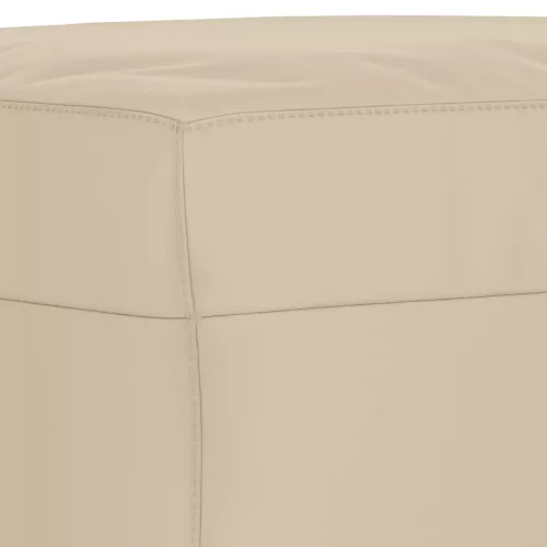  krémszínű mikroszálas szövet lábzsámoly 70 x 55 x 41 cm