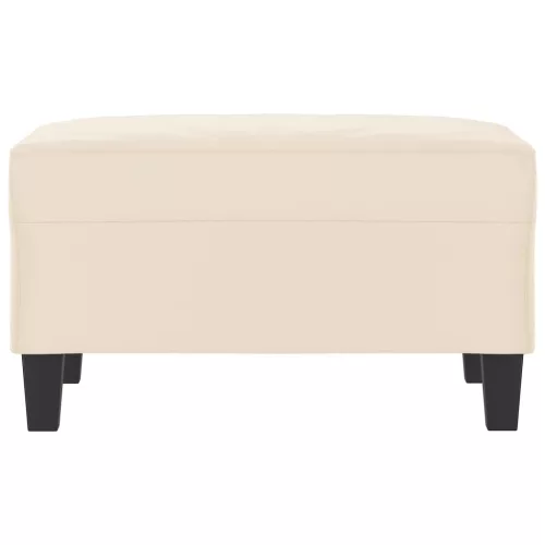  bézs mikroszálas szövet lábzsámoly 70 x 55 x 41 cm