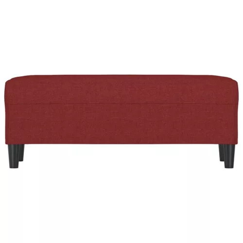  bordó szövet pad 100 x 35 x 41 cm