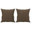 2 db barna szövet díszpárna 40 x 40 cm
