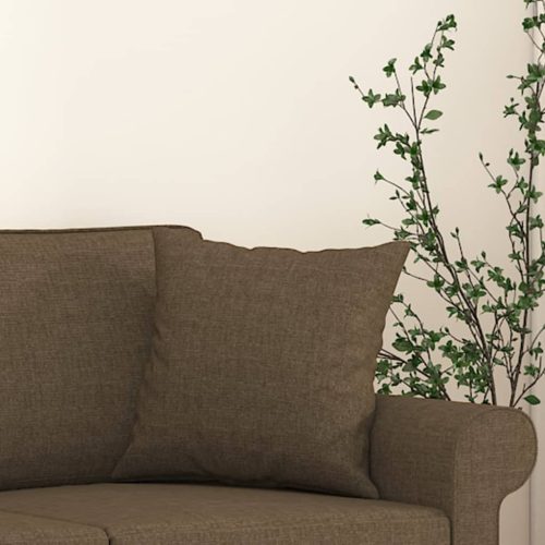  2 db barna szövet díszpárna 40 x 40 cm