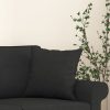  2 db fekete szövet díszpárna 40 x 40 cm