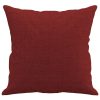  2 db bordó szövet díszpárna 40 x 40 cm
