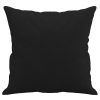  2 db fekete mikroszálas díszpárna 40 x 40 cm