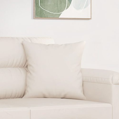  2 db bézs mikroszálas díszpárna 40 x 40 cm