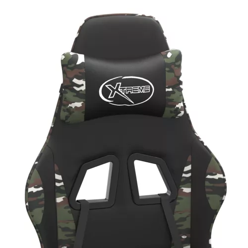  fekete és terepszínű műbőr forgó játékszék