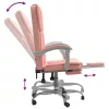  rózsaszín műbőr dönthető irodaszék