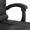  fekete műbőr dönthető irodai masszázsszék