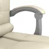  krémszínű műbőr dönthető masszázsfotel